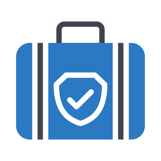 旅行保険 Generic Blue icon