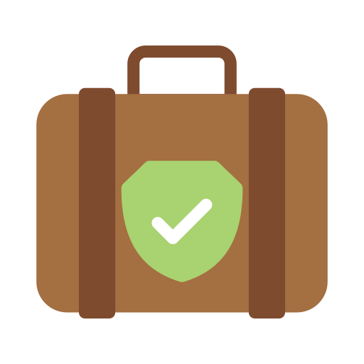 Travel insurance Vector Stall Flat icon
