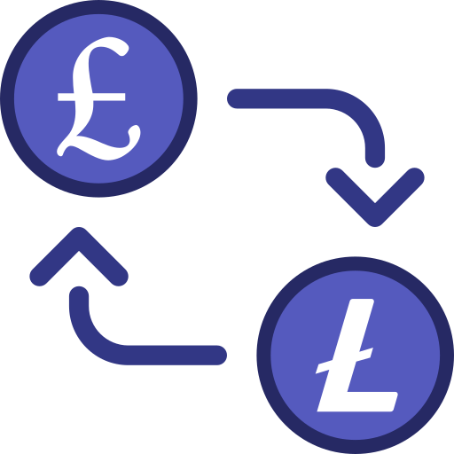 litecoin Generic Blue icoon