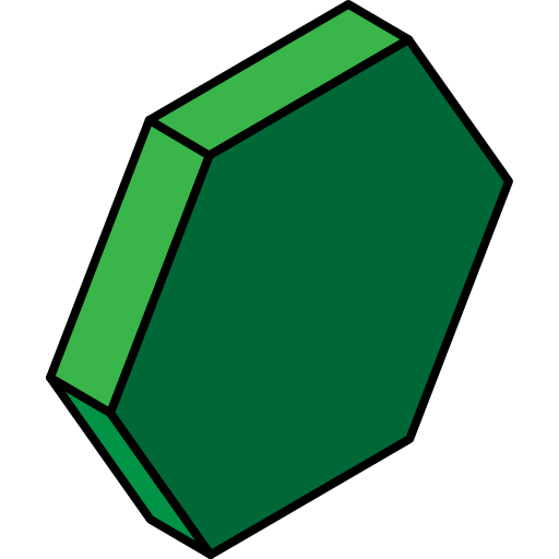 Hexagonal Generic Outline Color icon