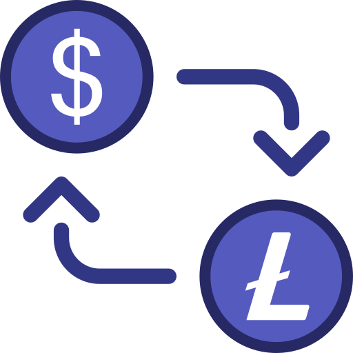 litecoin Generic Blue icono