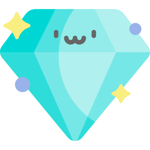 結晶 Kawaii Flat icon