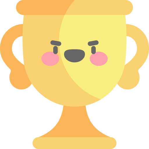 Trophy Kawaii Flat icon