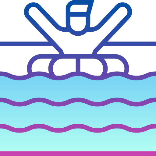 pływanie Detailed bright Gradient ikona