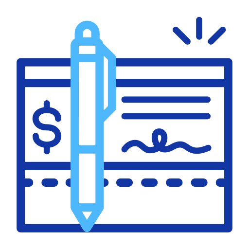 Cheque Generic Outline Color icon