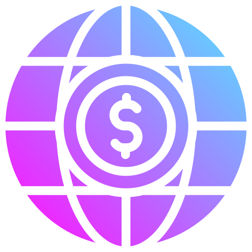 gospodarka światowa Generic Flat Gradient ikona