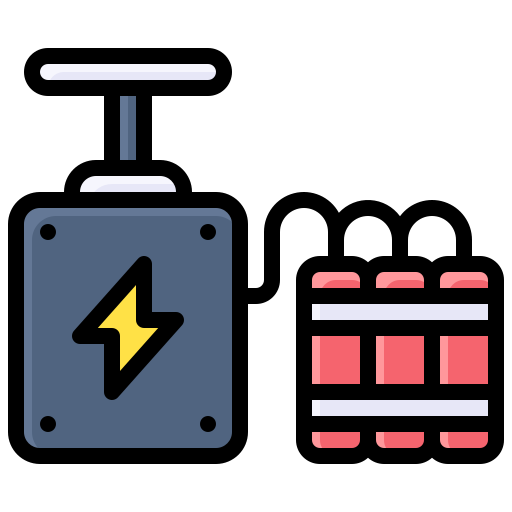 폭파 Generic Outline Color icon