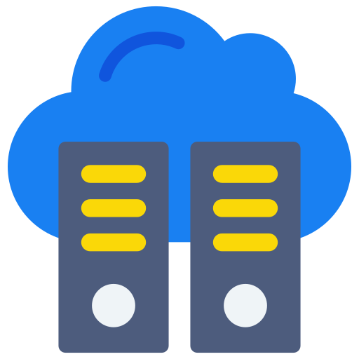 baza danych w chmurze Generic Flat ikona