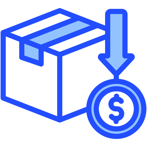 redukcja kosztów Generic Blue ikona