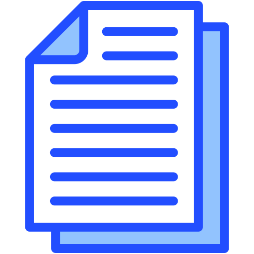 Document Generic Blue icon