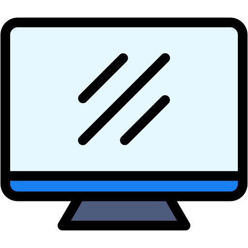 pantalla del monitor Generic Outline Color icono