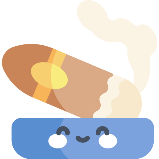 Cigar Kawaii Flat icon