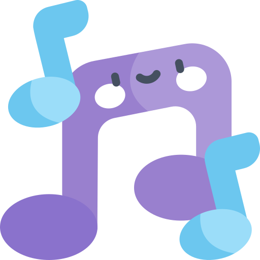 musik Kawaii Flat icon