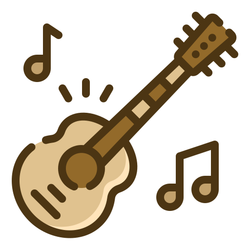 Guitar Generic Outline Color icon