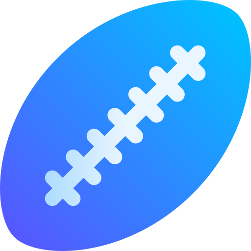 Rugby ball Basic Gradient Gradient icon