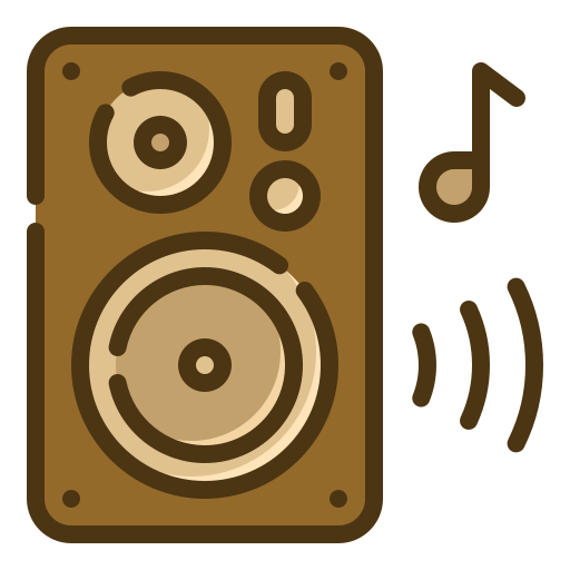 Speaker Generic Outline Color icon