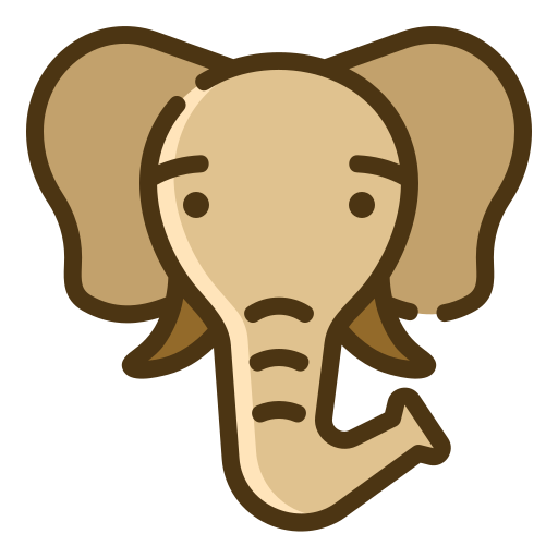 Слон Generic Outline Color иконка