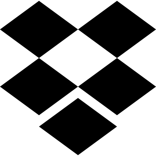 dropbox Basic Straight Filled icono