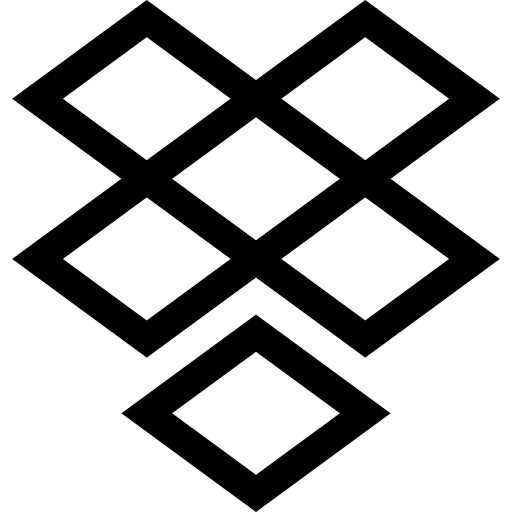 Dropbox Basic Straight Lineal icon