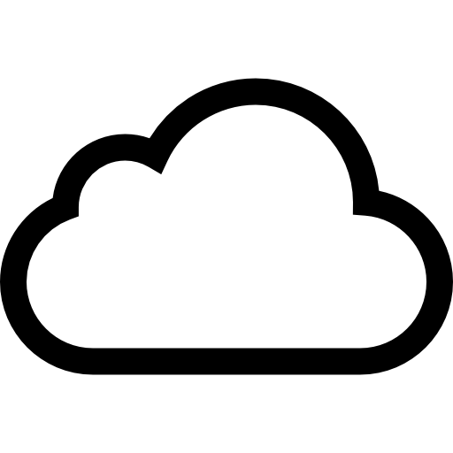 icloud Basic Straight Lineal icono