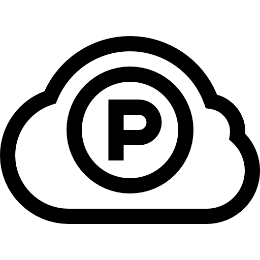 パソコンクラウド Basic Straight Lineal icon