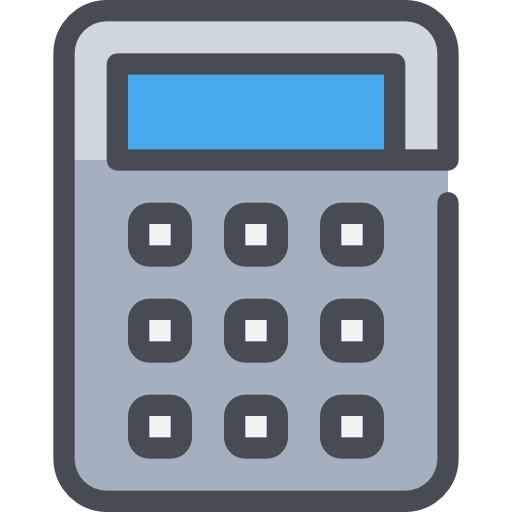 Calculator Justicon Lineal Color icon