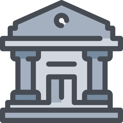 banco Justicon Lineal Color icono