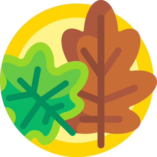 foglie Detailed Flat Circular Flat icona