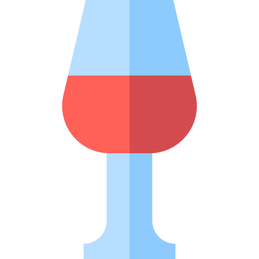 vinho Basic Straight Flat Ícone