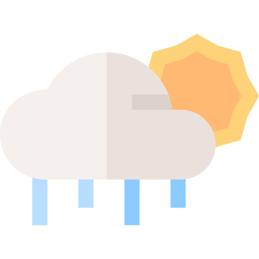 Cloudy Basic Straight Flat icon