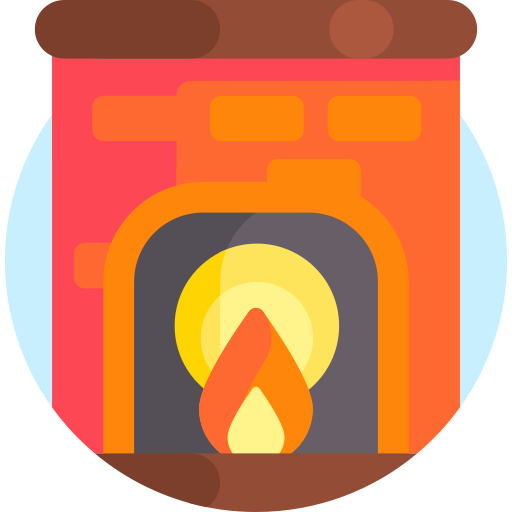 暖炉 Detailed Flat Circular Flat icon
