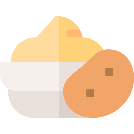 puré de patatas Basic Straight Flat icono