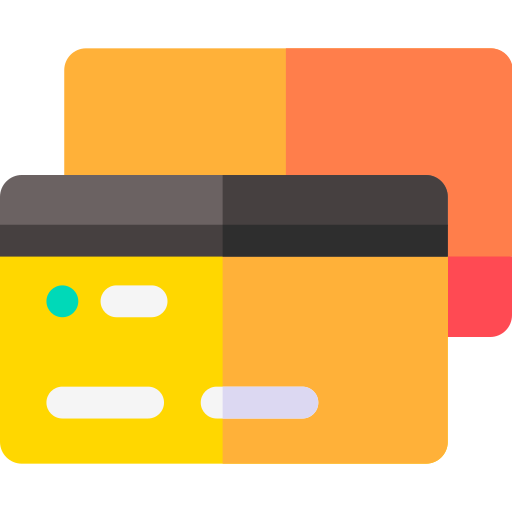 kredietkaart Basic Rounded Flat icoon