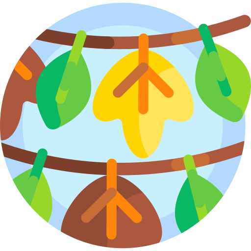foglie Detailed Flat Circular Flat icona