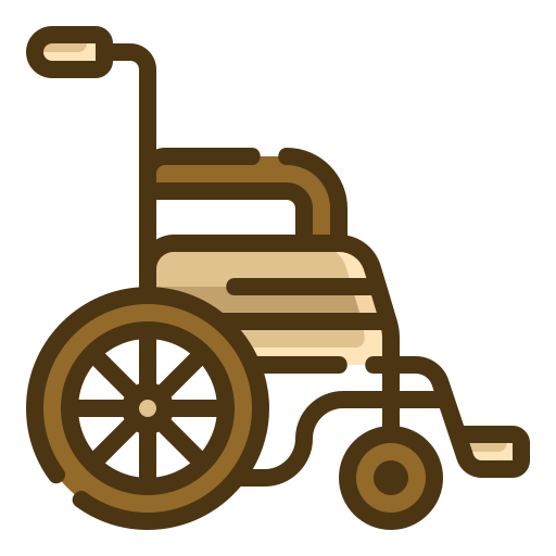 Wheelchair Generic Outline Color icon