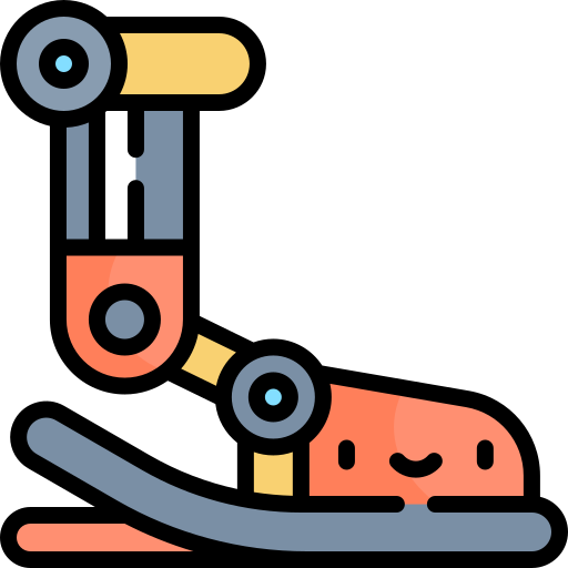 ロボットの脚 Kawaii Lineal color icon
