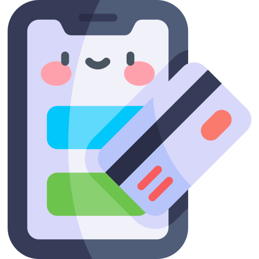 Online payment Kawaii Flat icon