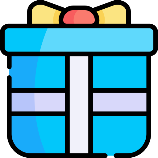 Gift box Kawaii Lineal color icon