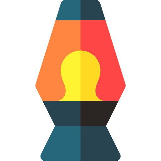 lámpara de lava Basic Rounded Flat icono