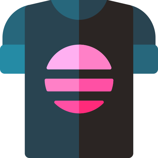 T shirt Basic Rounded Flat icon