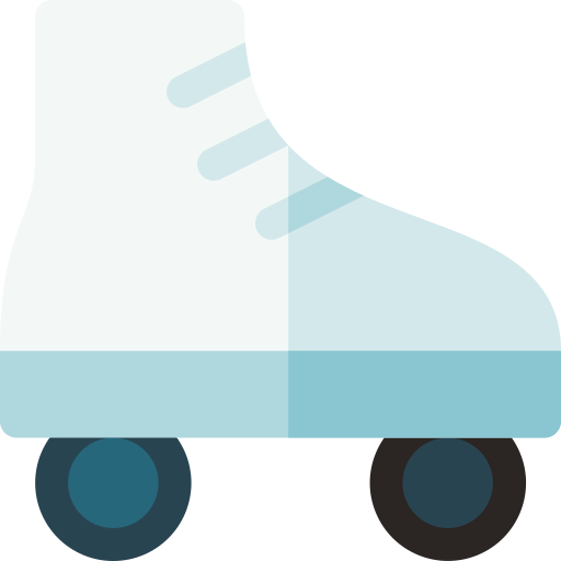 roller skates Basic Rounded Flat icon