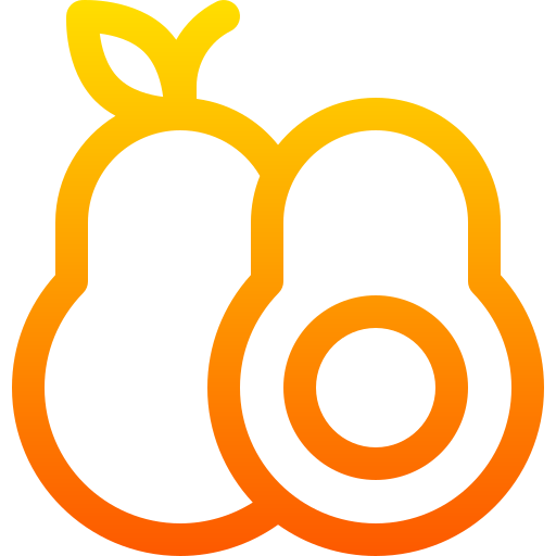 Авокадо Basic Gradient Lineal color иконка