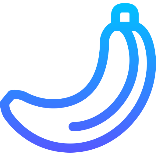 바나나 Basic Gradient Lineal color icon