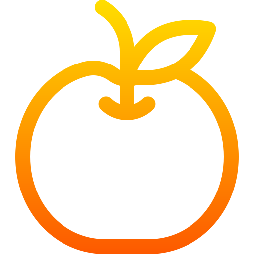 мандарин Basic Gradient Lineal color иконка
