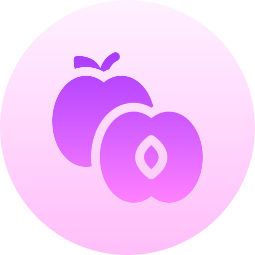 abrikoos Basic Gradient Circular icoon