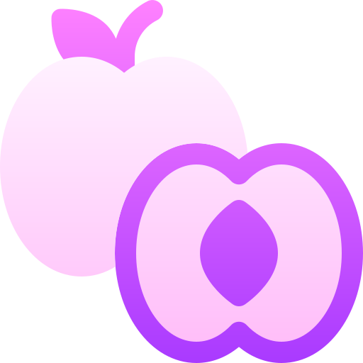 abrikoos Basic Gradient Gradient icoon