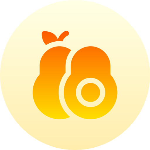 アボカド Basic Gradient Circular icon