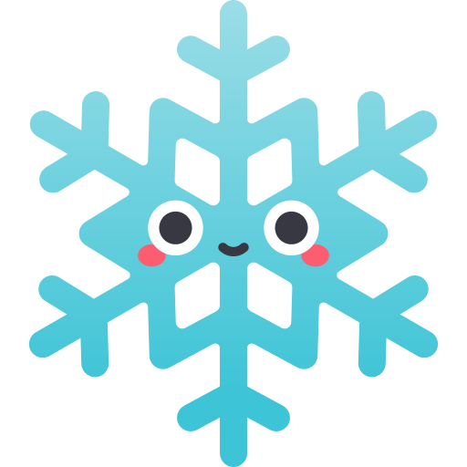 płatek śniegu Kawaii Star Gradient ikona