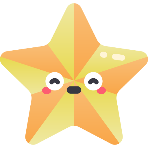 별 Kawaii Star Gradient icon