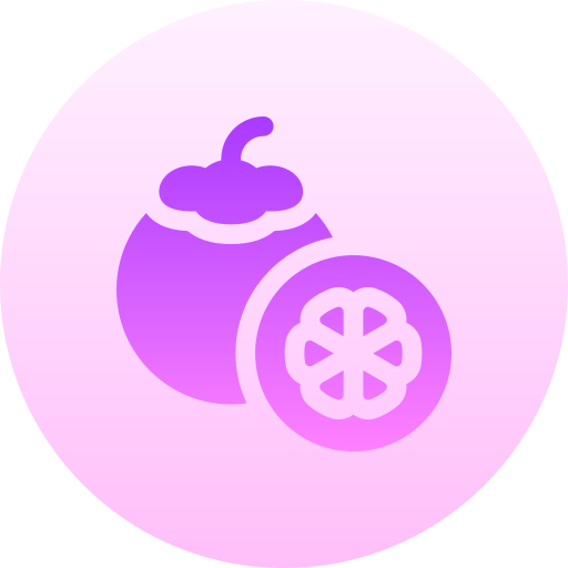 mangostán Basic Gradient Circular icono